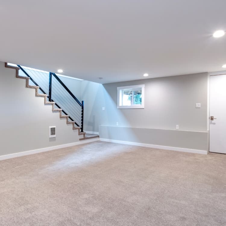 BASEMENT REMODELING done by Olson Construction in North Eastern North Dakota